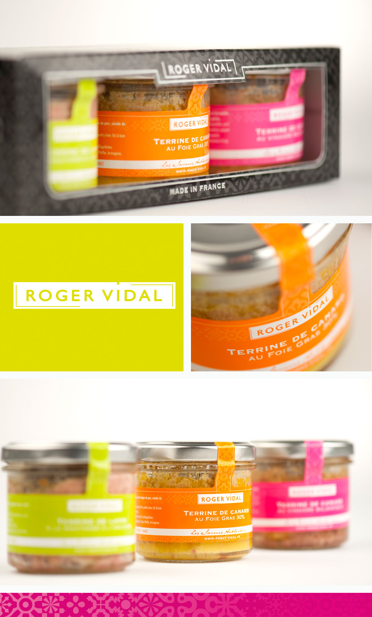 Creation packaging alimentaire Roger Vidal